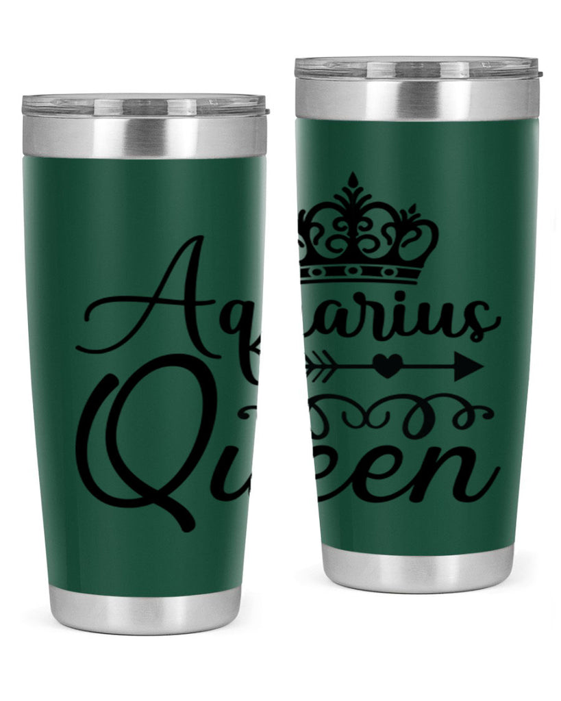 Aquarius queen 74#- zodiac- Tumbler
