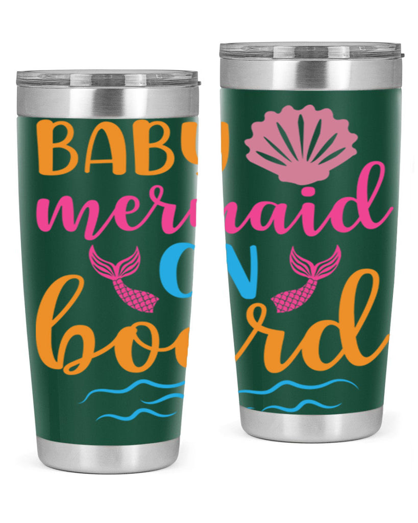 Baby Mermaid On Board 39#- mermaid- Tumbler