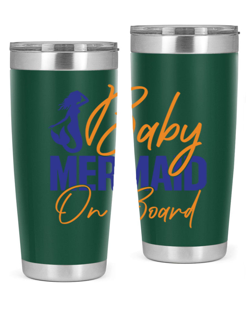 Baby Mermaid on Board 20#- mermaid- Tumbler