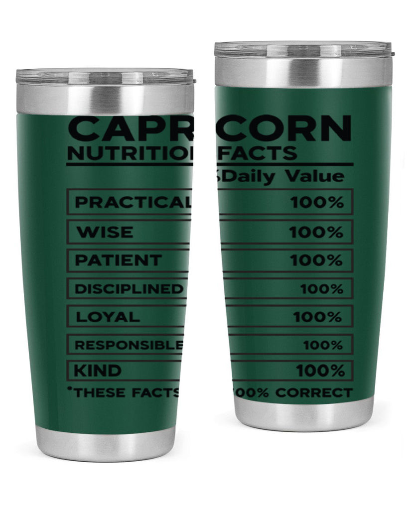 Capricorn Nutrition Facts 185#- zodiac- Tumbler