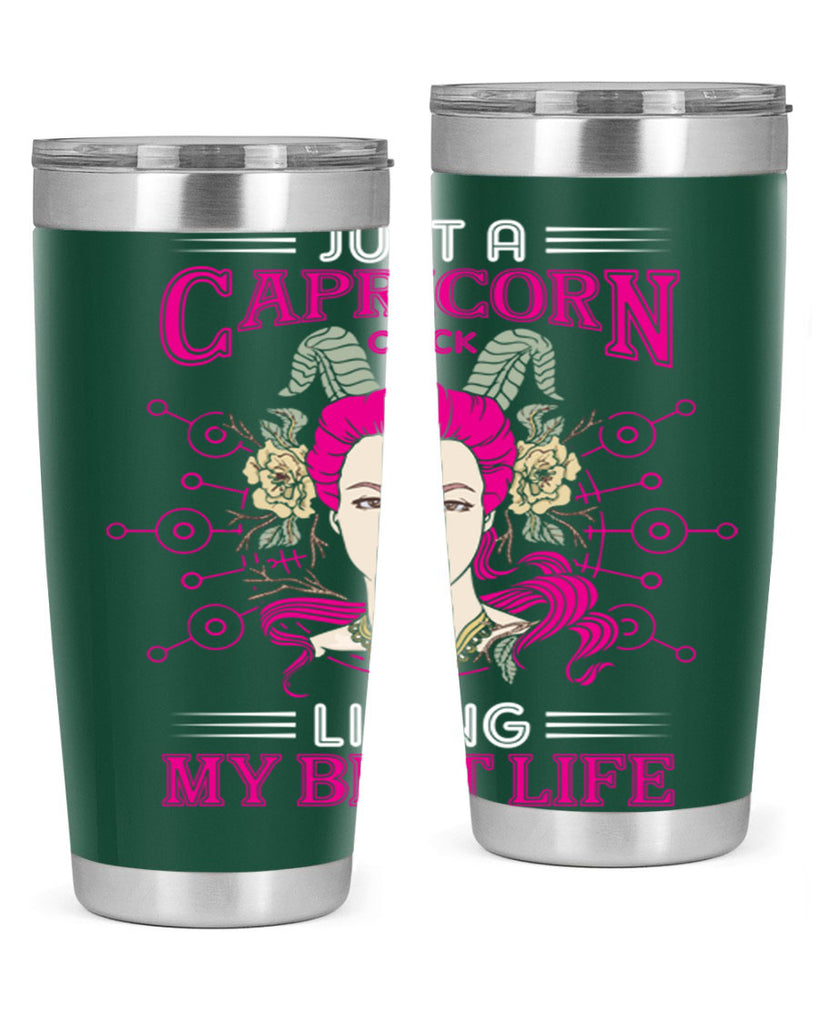 Capricorn chick 193#- zodiac- Tumbler