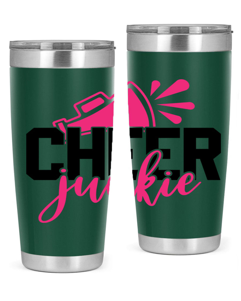 Cheer junkie 1390#- cheer- Tumbler
