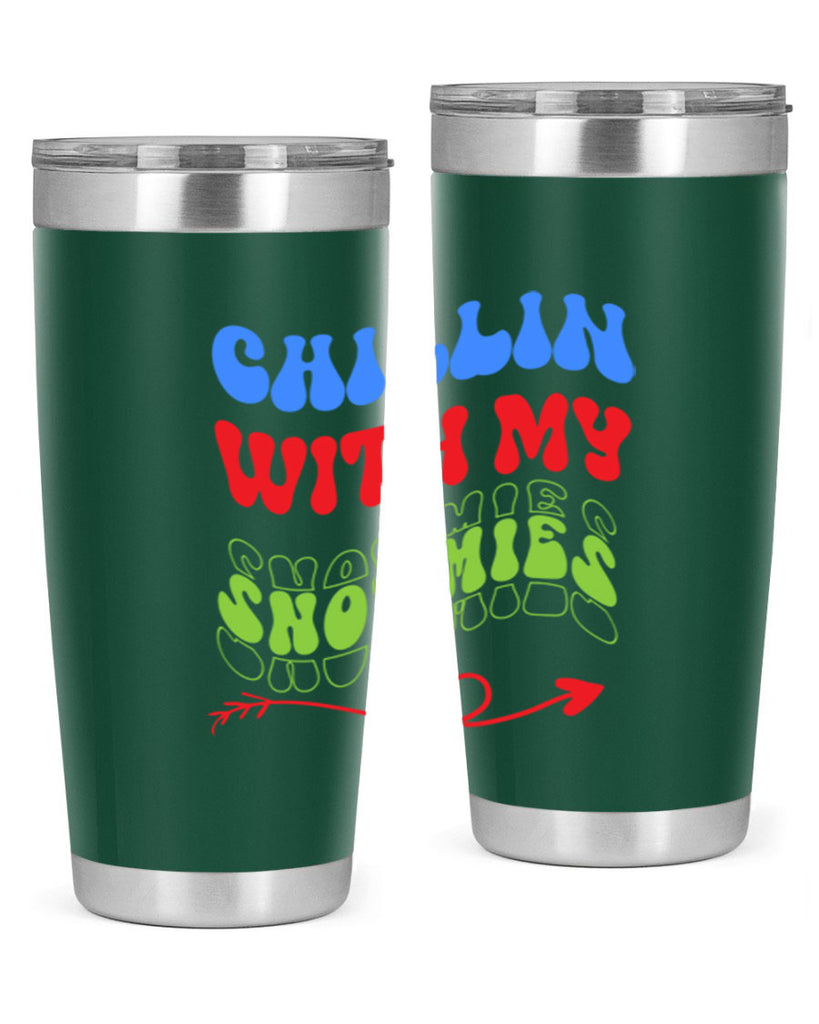 Chillin with my snowmies 42#- winter- Tumbler