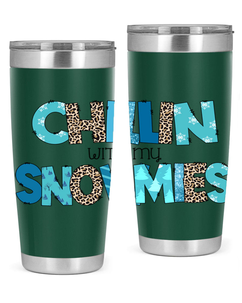 Chillin with my snowmies 43#- winter- Tumbler