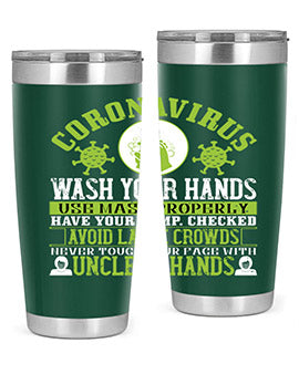 Coronavirus Wash Your Hands Use Style 1#- corona virus- Tumbler
