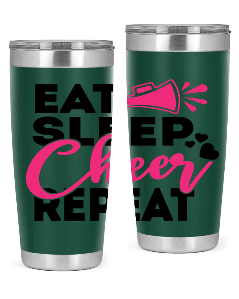 Eat Sleep Cheer Repeate 1315#- cheer- Tumbler