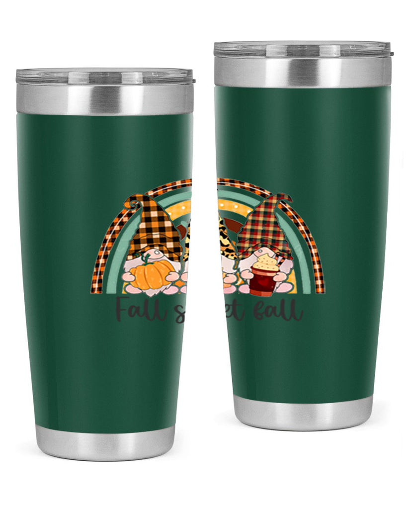 FallSweetFallGnomeRainbow 162#- fall- Tumbler
