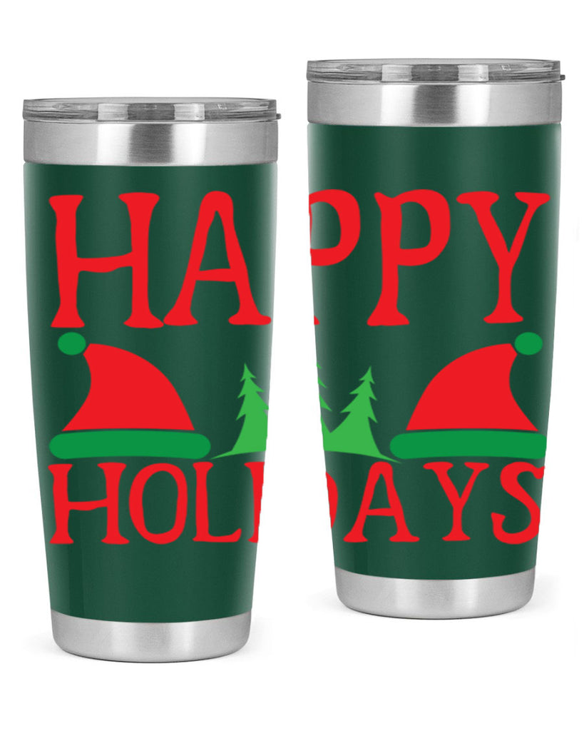 Happy Holidays 136#- winter- Tumbler