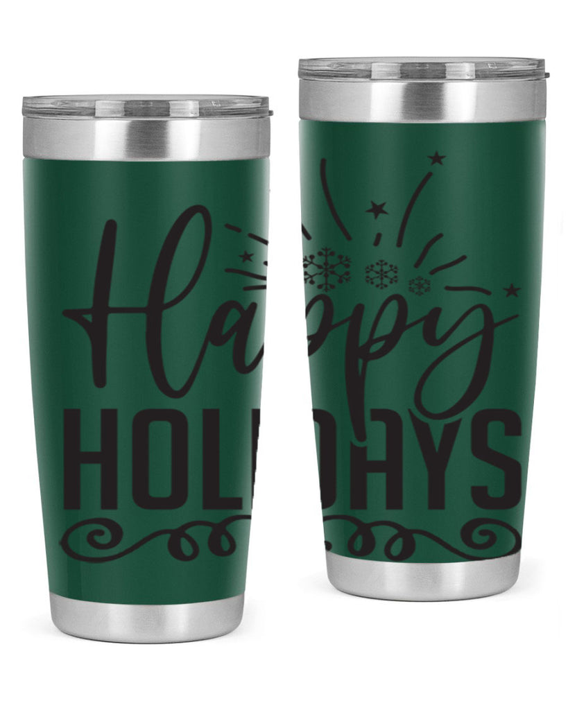 Happy holidays 137#- winter- Tumbler