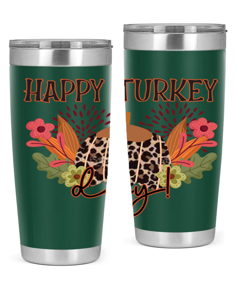 Happy turkey day 253#- fall- Tumbler