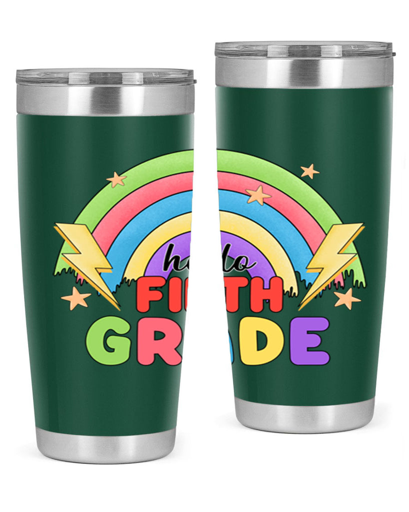 Hello 5th Grade Rainbow 14#- 5th grade- Tumbler