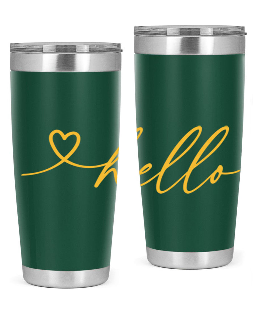 Hello heart183#- spring- Tumbler