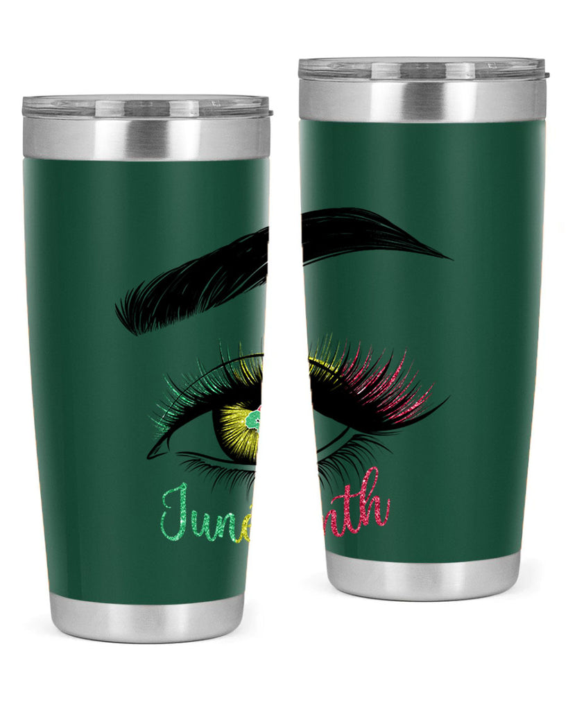 Juneteenth 1865 GirlS Eye 3#- Juneteenth- tumbler