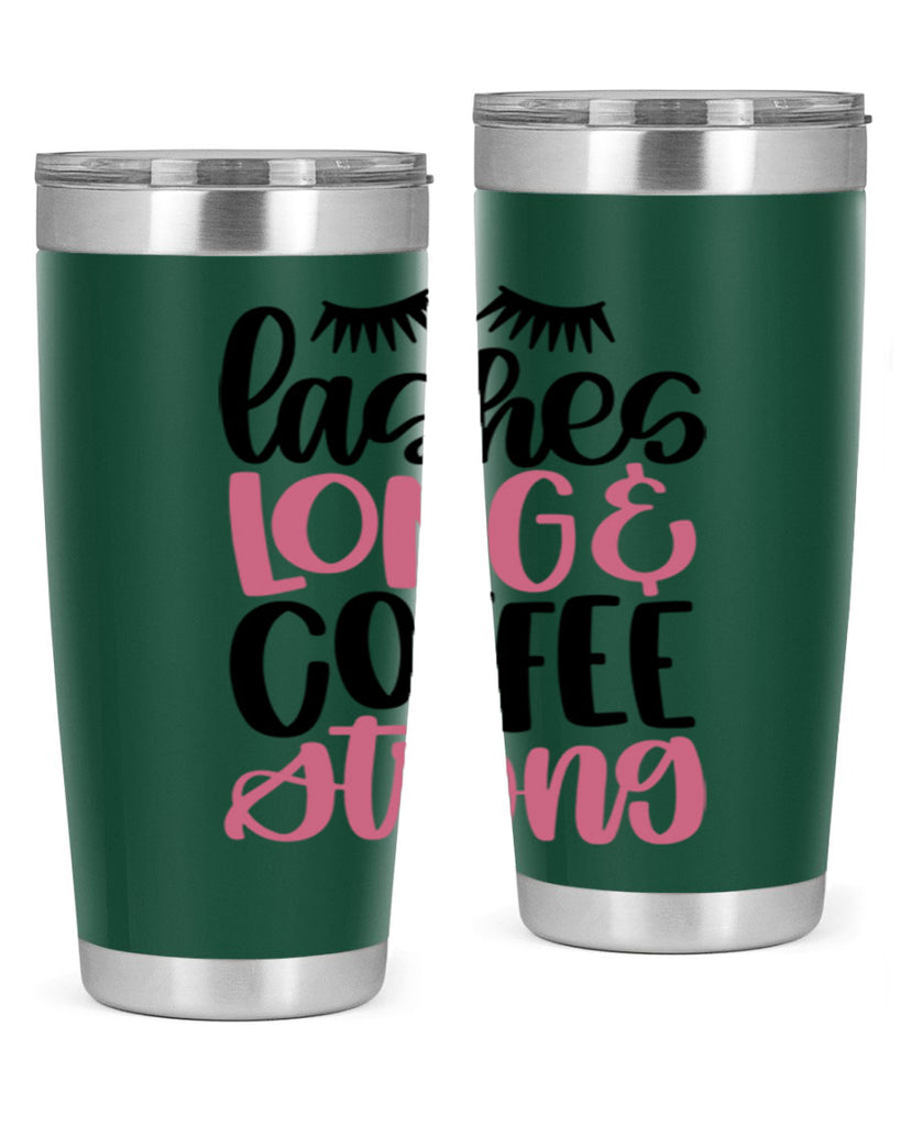 Lashes Long Coffee Strong Style 67#- make up- Tumbler