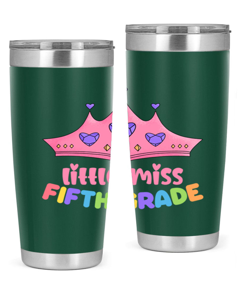 Little Miss 5th Grade 18#- 5th grade- Tumbler