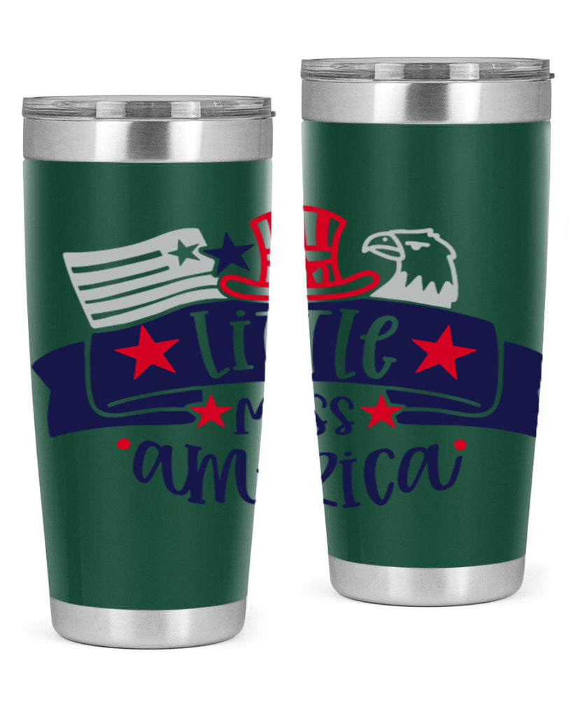 Little Miss America Style 162#- Fourt Of July- Tumbler
