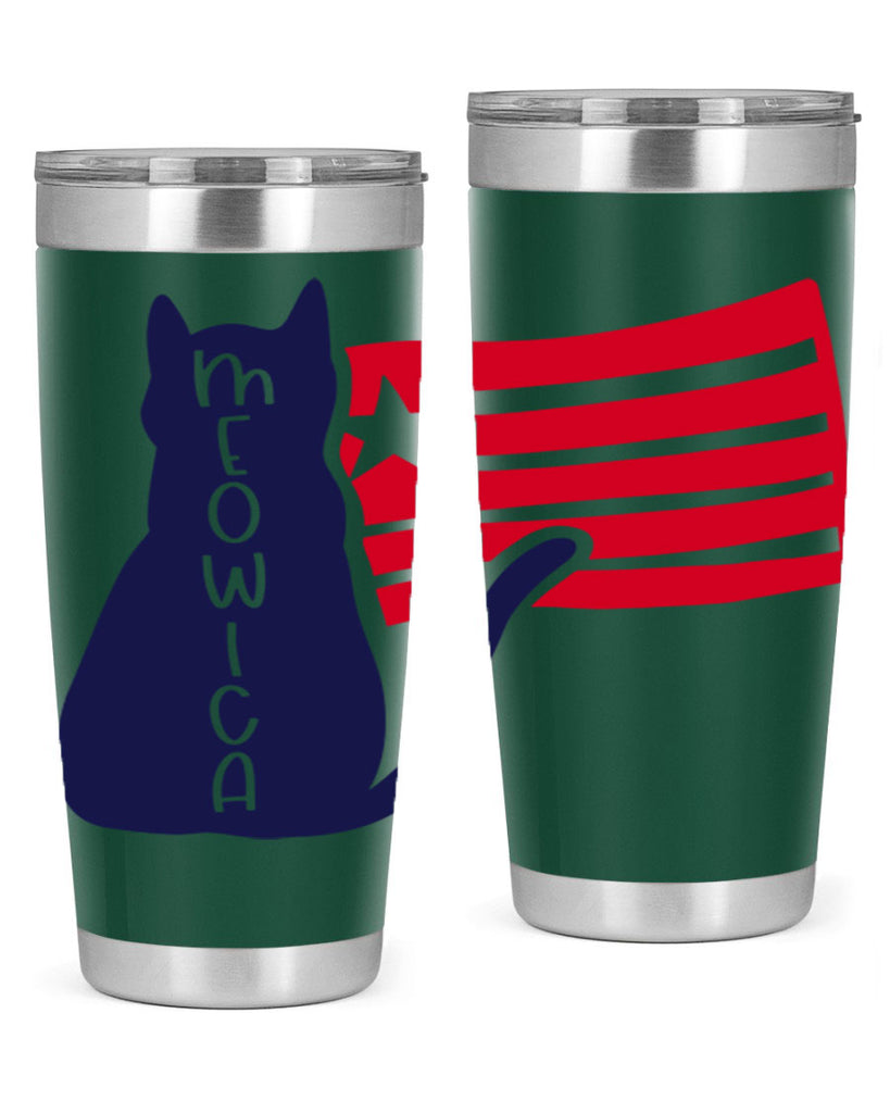 Meowica Style 166#- Fourt Of July- Tumbler