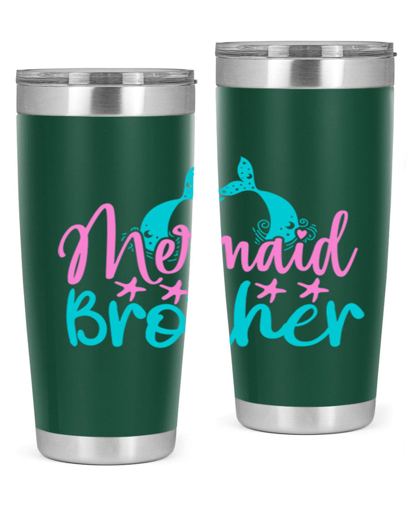 Mermaid Brother 354#- mermaid- Tumbler