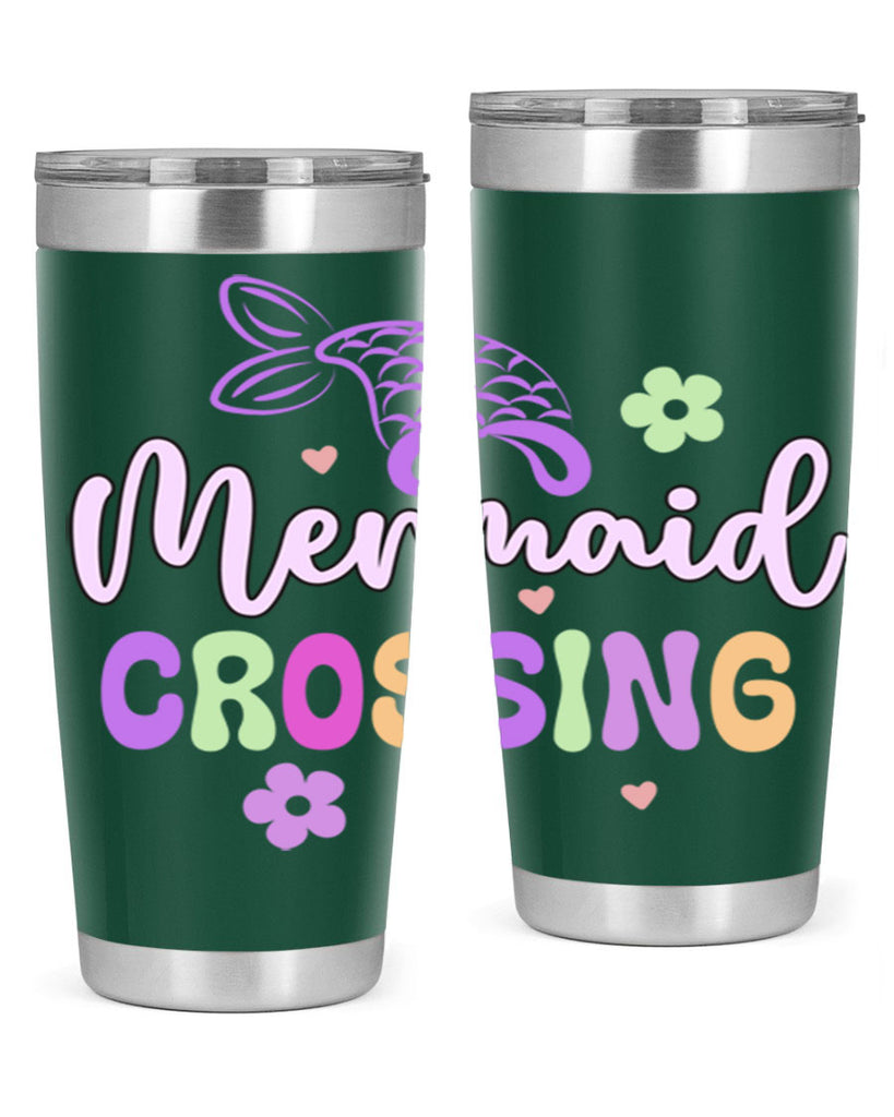 Mermaid Crossing 401#- mermaid- Tumbler