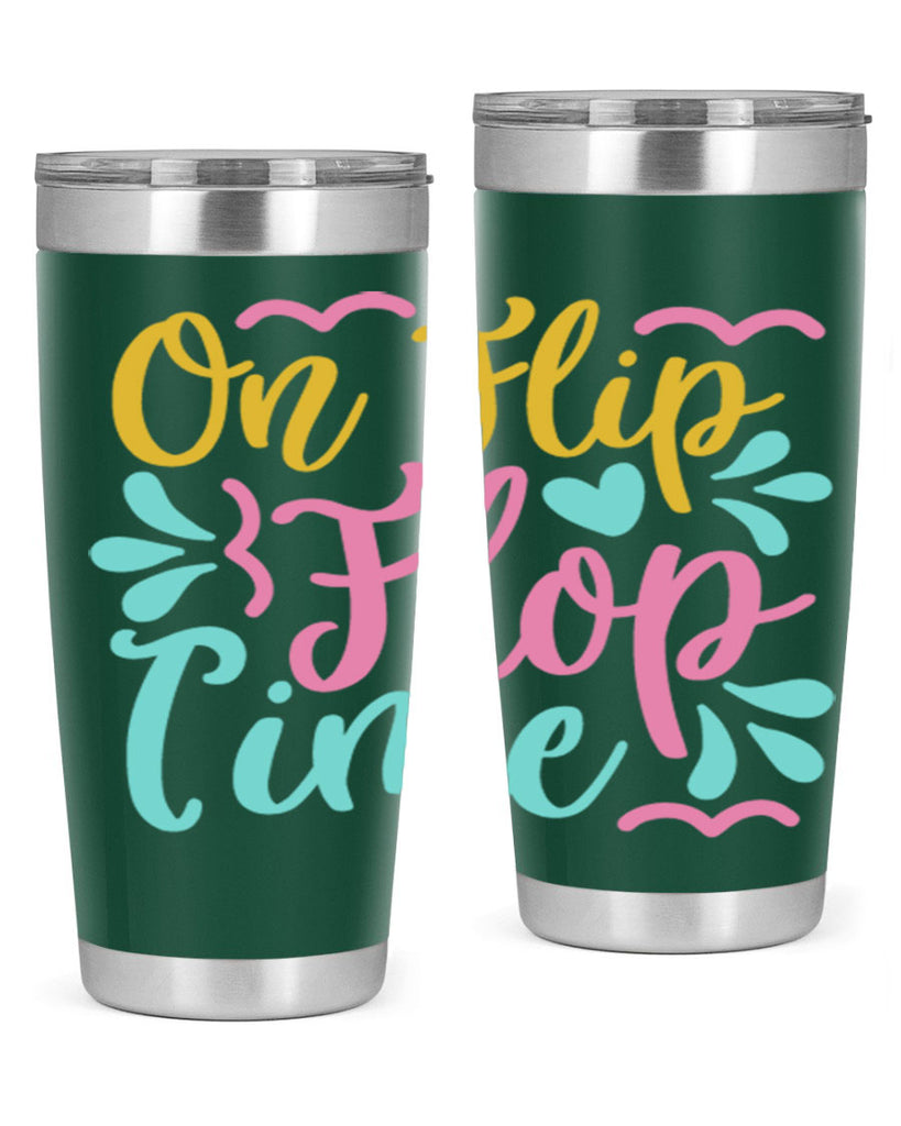 ON FLIP FLOP TIME Style 58#- summer- Tumbler