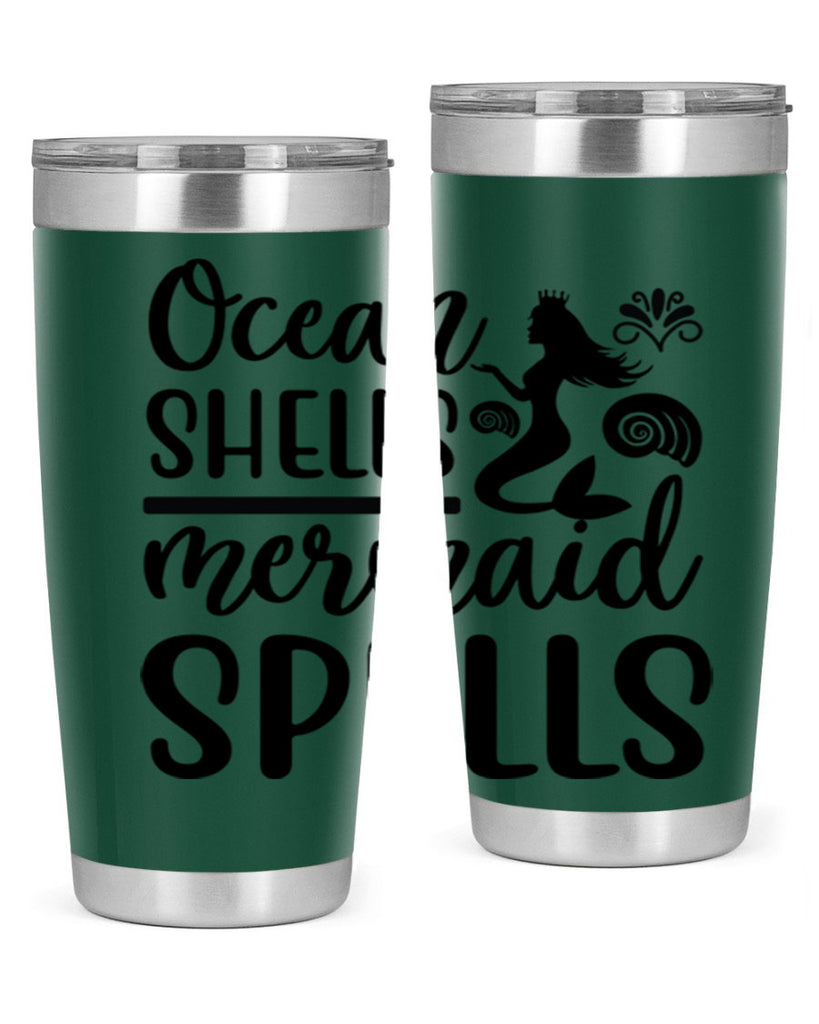 Ocean shells mermaid spells 522#- mermaid- Tumbler