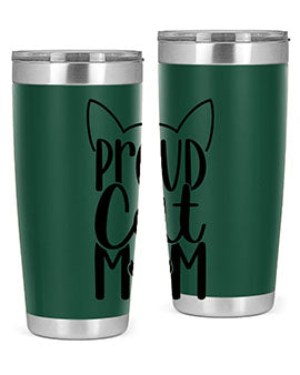 Pround Cat Mom Style 103#- cat- Tumbler