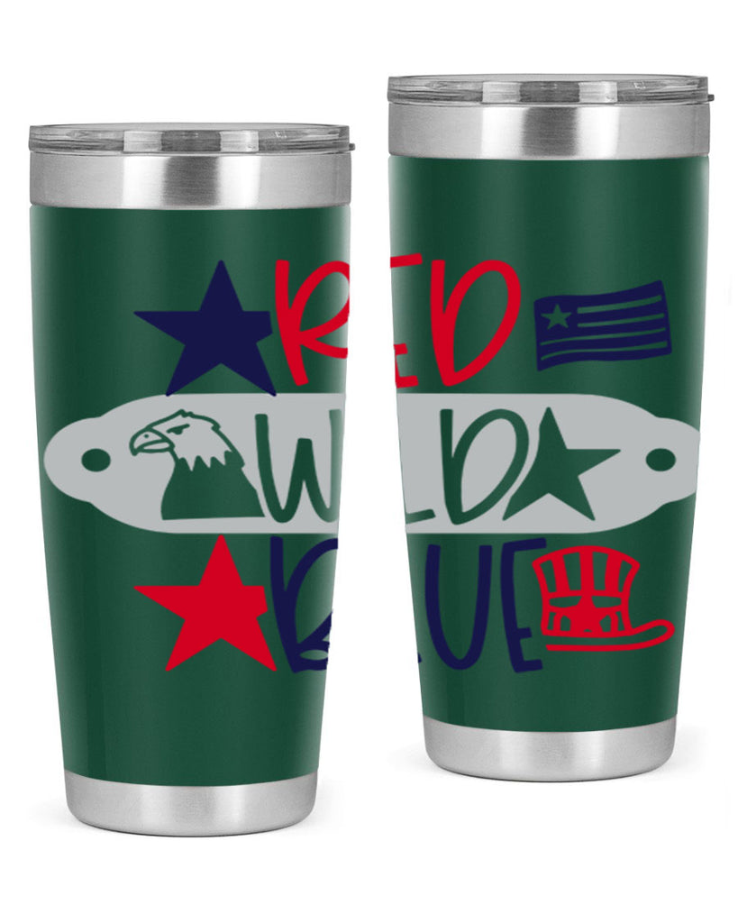 Red Wild Blue Style 171#- Fourt Of July- Tumbler