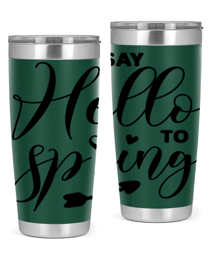 Say Hello to Spring402#- spring- Tumbler