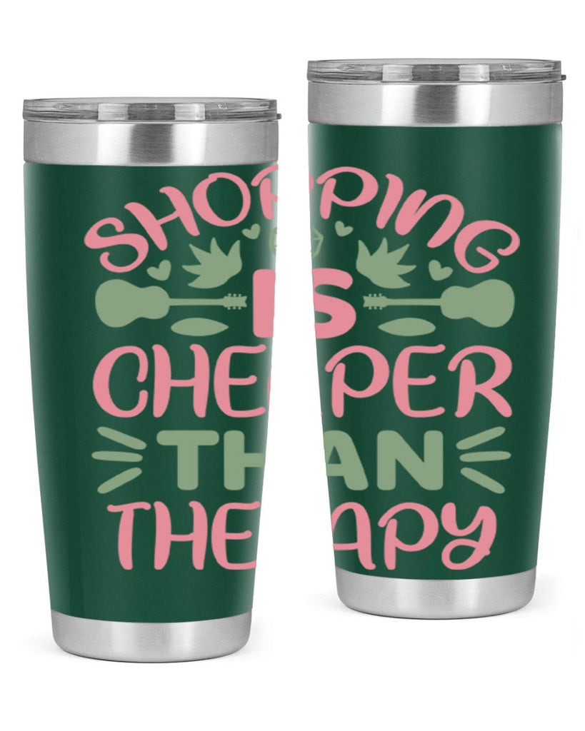 Shopping Is Cheaper Than Therapy 143#- fashion- Cotton Tank