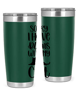 Sorry I Have Plans Style 105#- cat- Tumbler