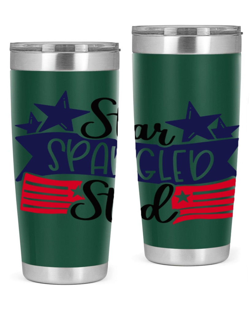 Star Spangled Stud Style 173#- Fourt Of July- Tumbler