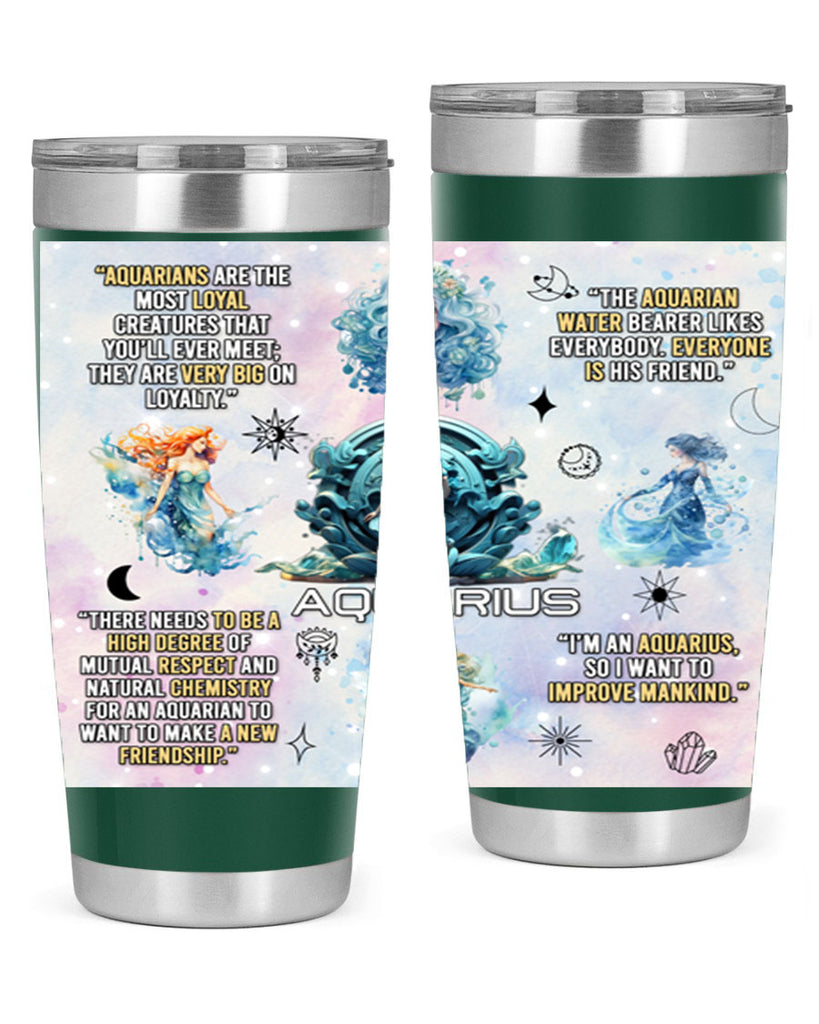 StraightAquarius 468#- zodiac- Tumbler