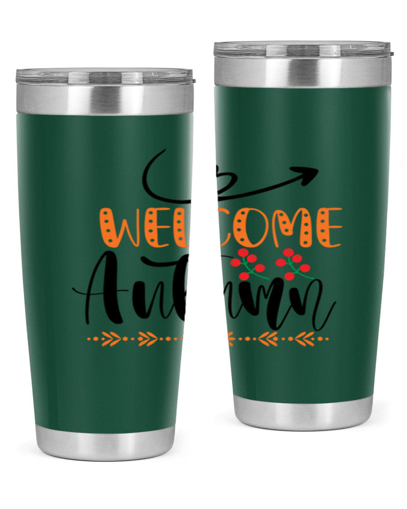 Welcome Autumn 628#- fall- Tumbler