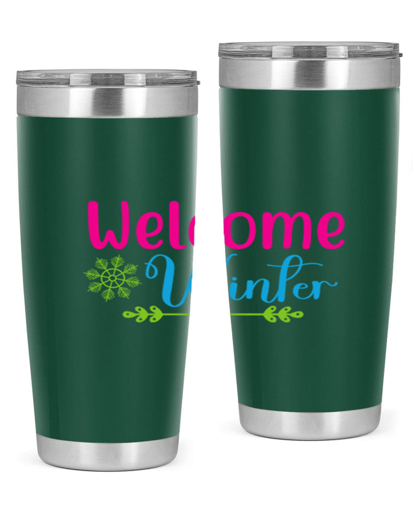 Welcome Winter 473#- winter- Tumbler