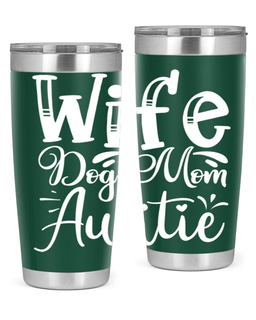 Wife Dog Mom Auntie Style 7#- aunt- Tumbler