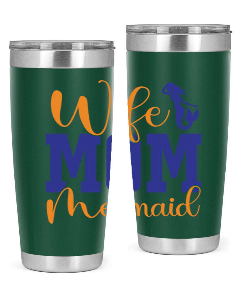 Wife Mom Mermaid 668#- mermaid- Tumbler