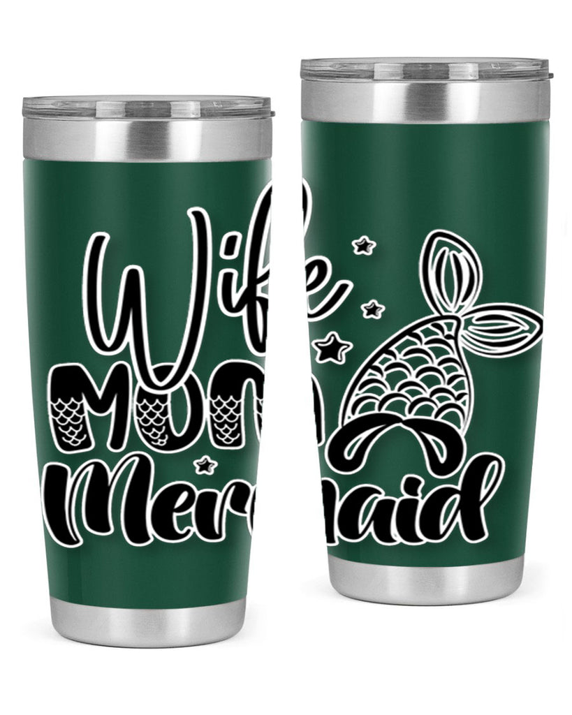 Wife Mom Mermaid 675#- mermaid- Tumbler