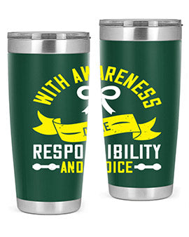 With awareness come responsibility and choice Style 5#- self awareness- Tumbler