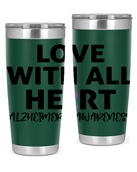 alzheimers awareness style 77#- alzheimers- Tumbler