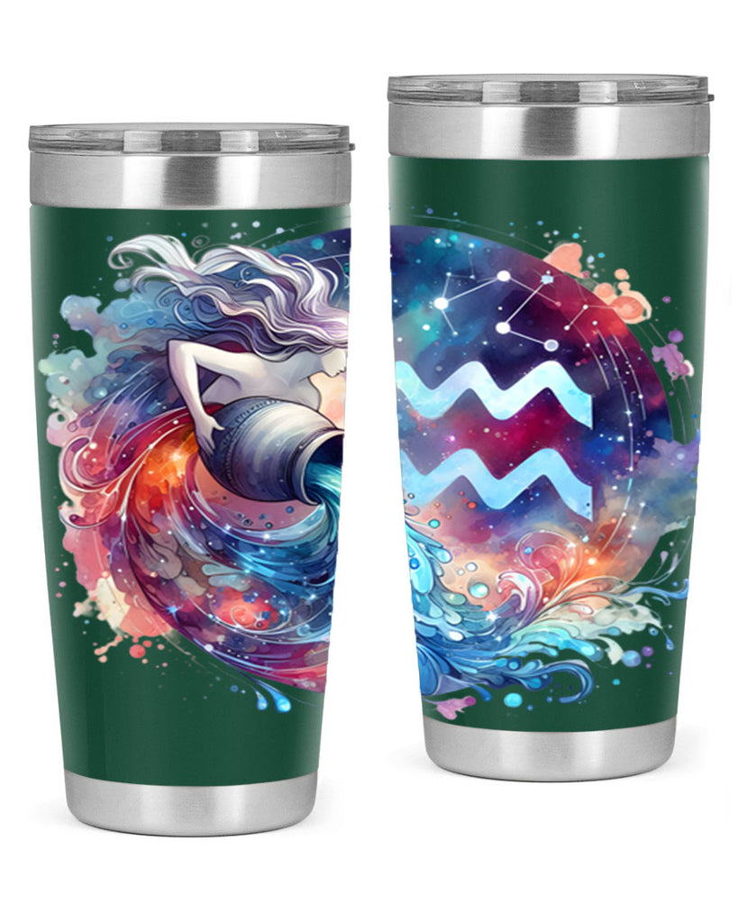 aquarius 90#- zodiac- Tumbler
