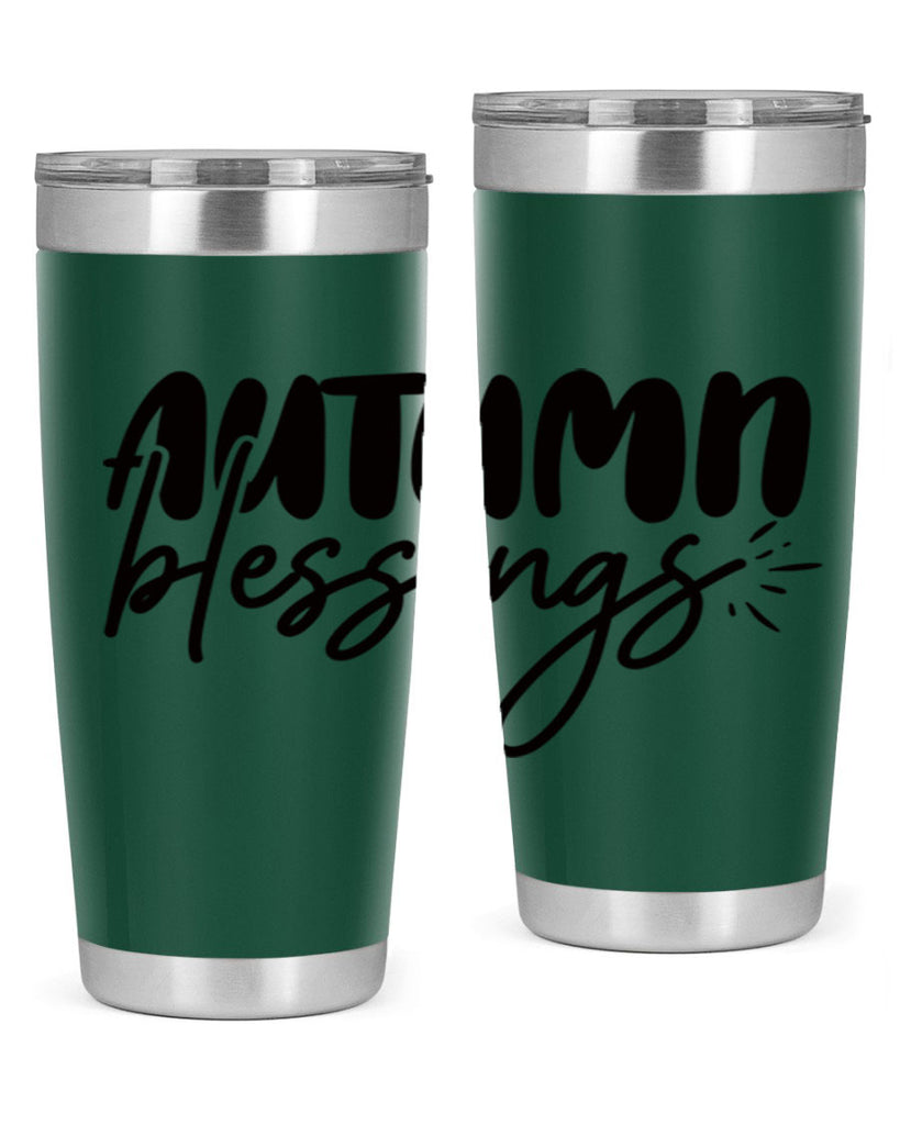 autumn blessings 65#- thanksgiving- Tumbler
