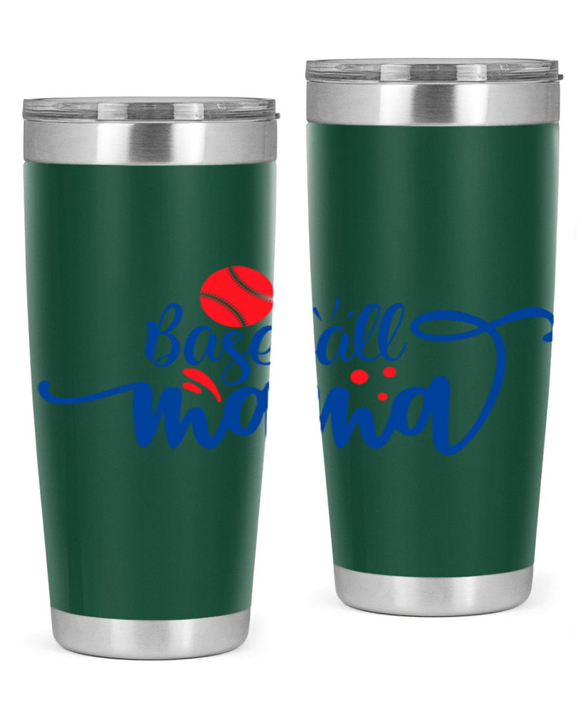 baseball mama 2208#- baseball- Tumbler