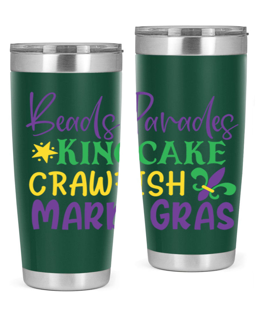 beads parades kingcake crawfish mardi gras 85#- mardi gras- Tumbler