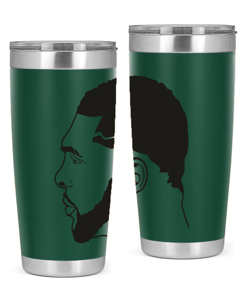 beardman 55#- black men - boys- tumbler