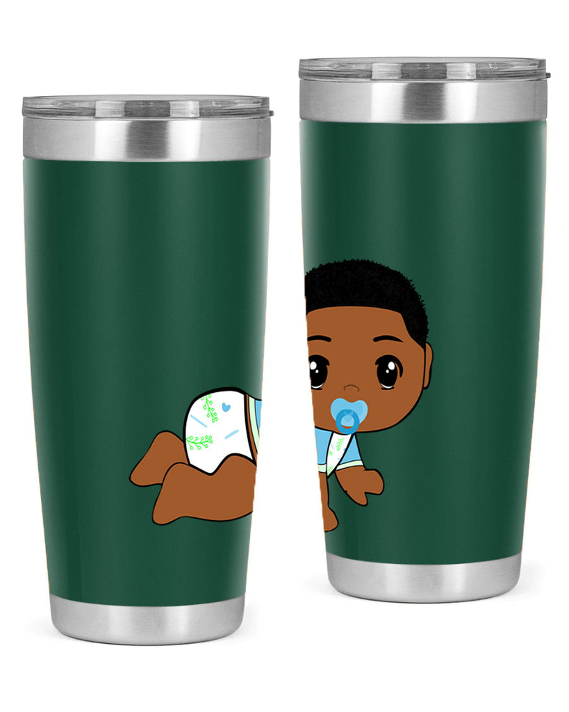 black baby boy 1#- black men - boys- tumbler