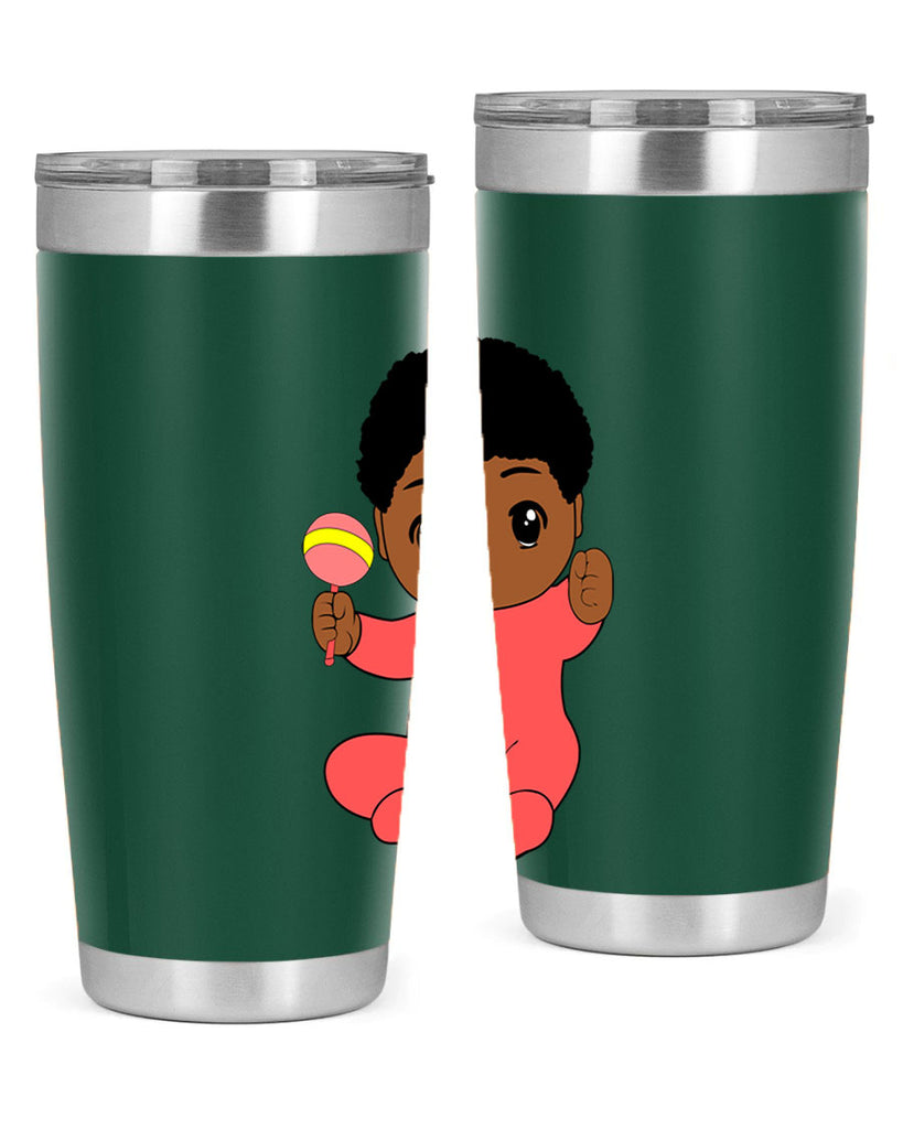 black baby boy 4#- black men - boys- tumbler