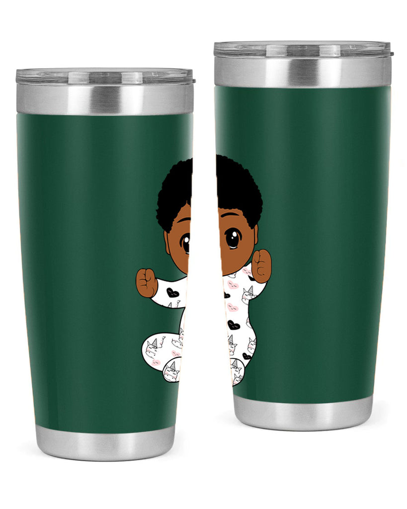 black baby boy 8#- black men - boys- tumbler