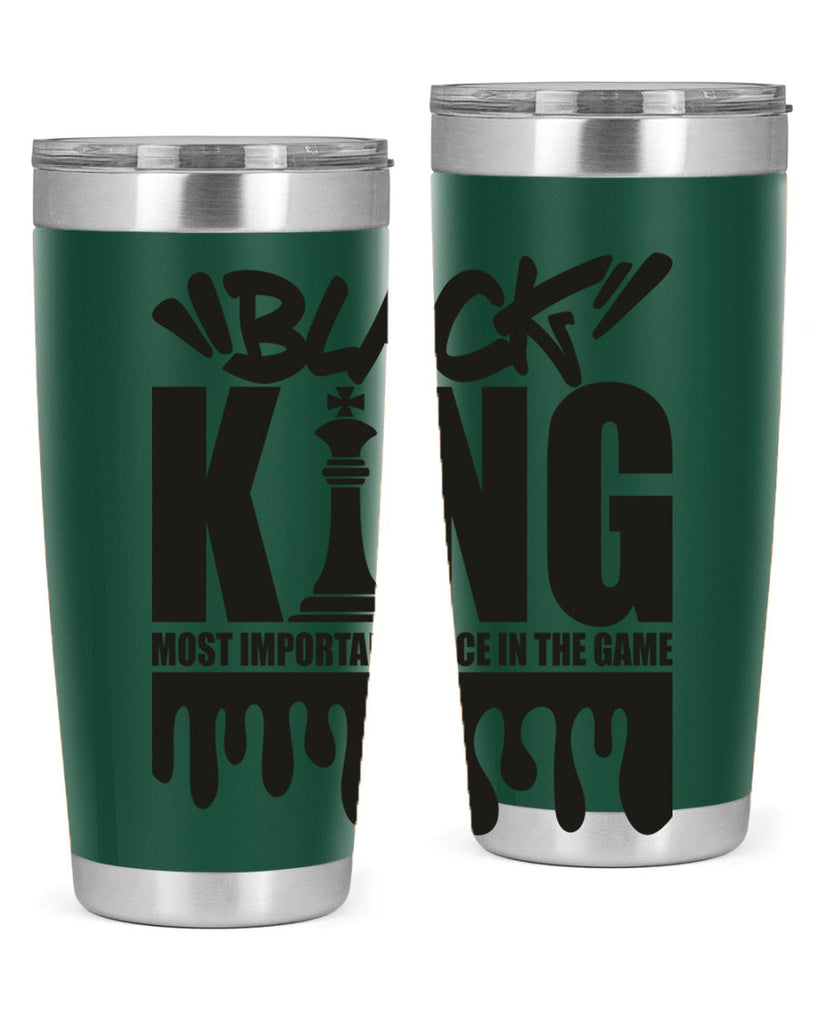 black king 214#- black words phrases- Cotton Tank