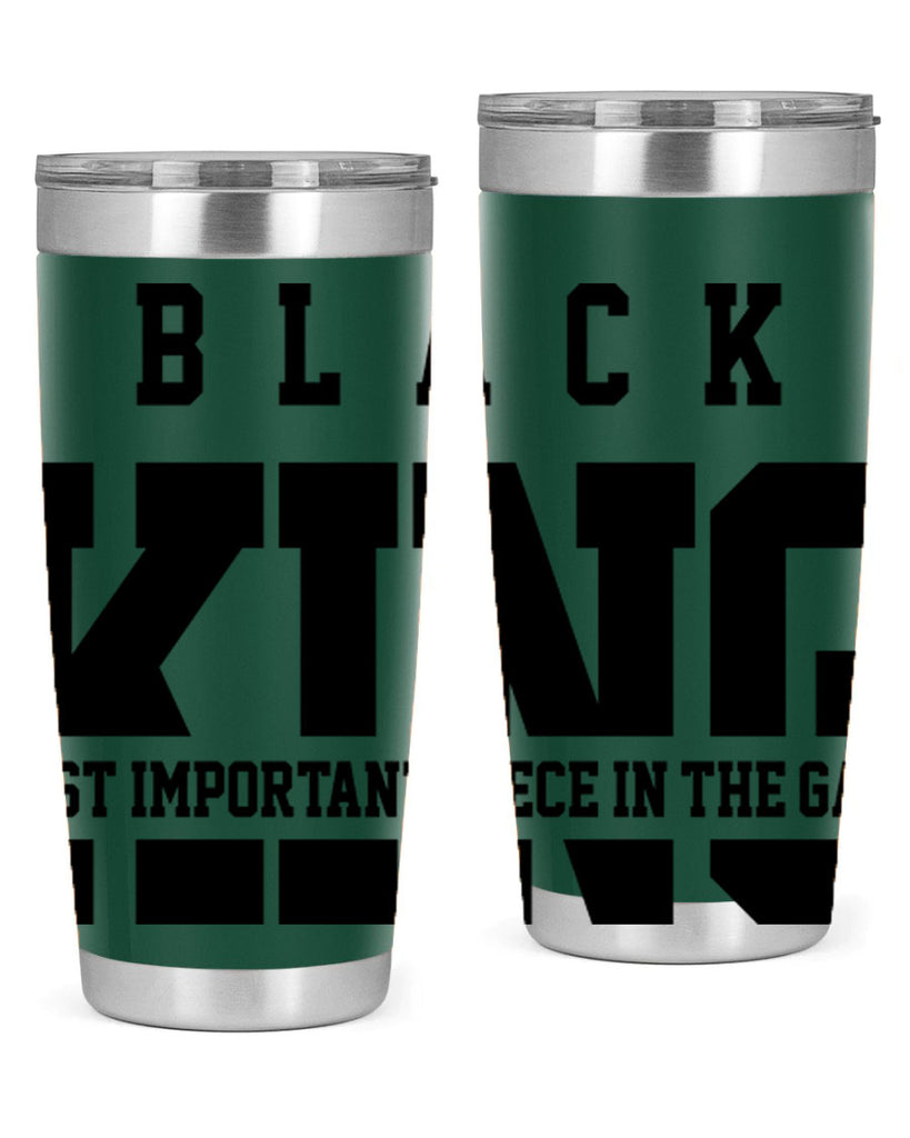 black king 233#- black words phrases- Cotton Tank