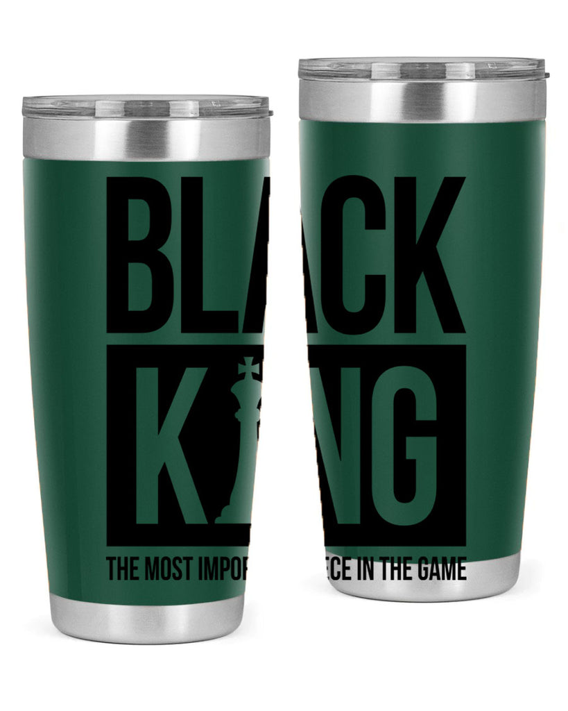black king 234#- black words phrases- Cotton Tank